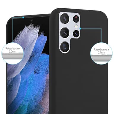 Skal Samsung Galaxy S22 ULTRA Fodral Case (Svart)