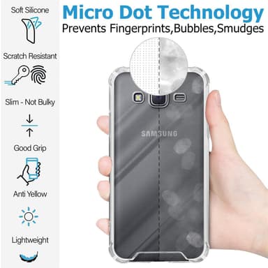 Samsung Galaxy J7 2015 Skal Fodral Case (Transparent)