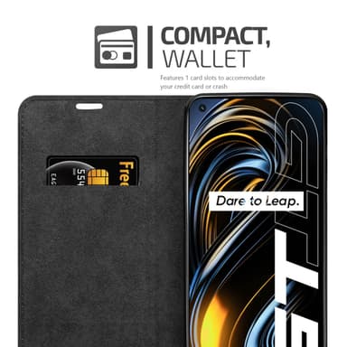 Realme GT / GT Neo 2T / Q3 PRO Skal Fodral Case (Svart)