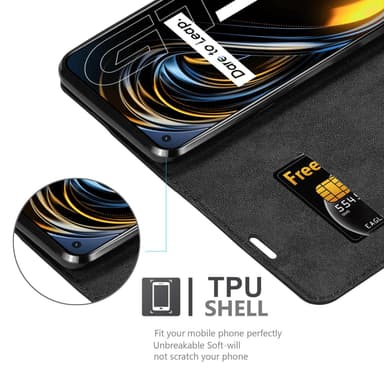 Realme GT / GT Neo 2T / Q3 PRO Skal Fodral Case (Svart)