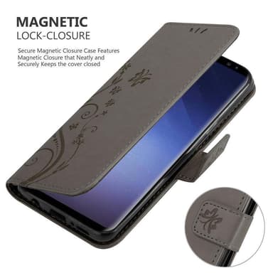 Samsung Galaxy S9 PLUS Plånboksfodral Skal (Grå)