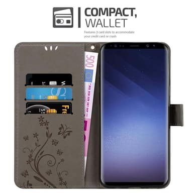 Samsung Galaxy S9 PLUS Plånboksfodral Skal (Grå)