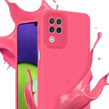 Samsung Galaxy A22 4G Skal Fodral Case (Röd)