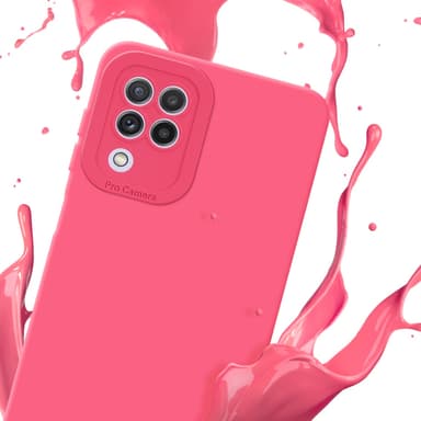 Samsung Galaxy A22 4G Skal Fodral Case (Röd)