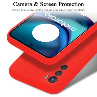Motorola MOTO G42 Skal Fodral Case (Röd)