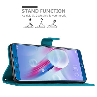 Honor 9 LITE Plånboksfodral Skal (Blå)