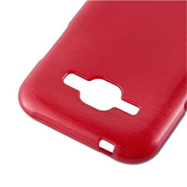 Samsung Galaxy J1 2015 Skal Fodral Case (Röd)