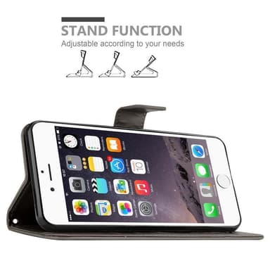 iPhone 6 PLUS / 6S PLUS Plånboksfodral Skal (Grå)