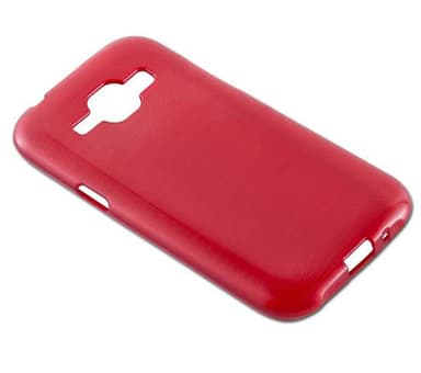 Samsung Galaxy J1 2015 Skal Fodral Case (Röd)