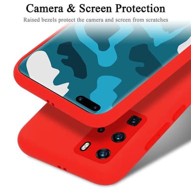 Huawei P40 PRO / P40 PRO+ Skal Fodral Case (Röd)