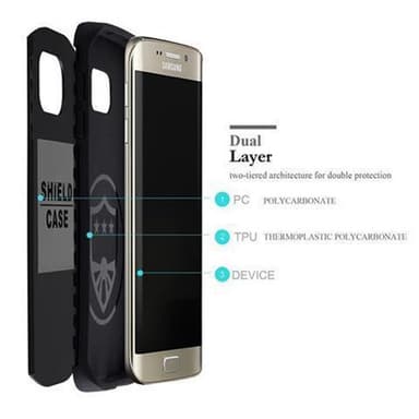 Samsung Galaxy S6 EDGE Skal Fodral Case (Grå)