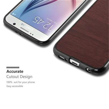 Samsung Galaxy S6 Skal Fodral Case (Brun)