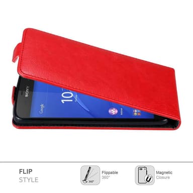 Sony Xperia Z3 COMPACT Flipfodral Skal (Röd)