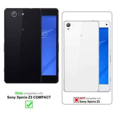 Sony Xperia Z3 COMPACT Plånboksfodral Skal (Grå)