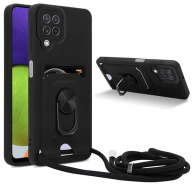 Samsung Galaxy A12 / M12 Skal Fodral (Svart)