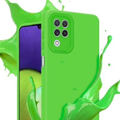 Samsung Galaxy A22 4G Skal Fodral Case (Grön)