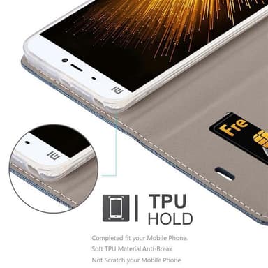 Xiaomi Mi 5s Plånboksfodral Skal (Blå)