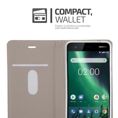 Nokia 2 2017 Plånboksfodral Skal (Blå)
