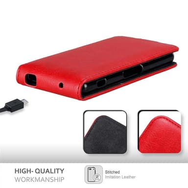 Sony Xperia Z3 COMPACT Flipfodral Skal (Röd)