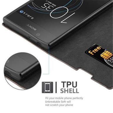 Sony Xperia L1 Skal Fodral Case (Brun)