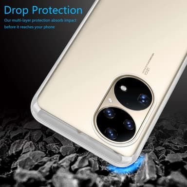 Huawei P50 PRO Skal Fodral Case (Transparent)