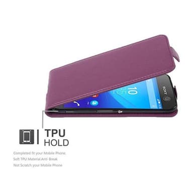Sony Xperia M5 Flipfodral Skal (Lila)