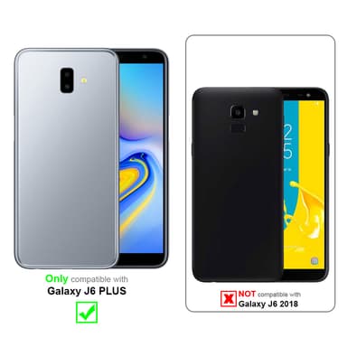 Samsung Galaxy J6 PLUS Skal Fodral Case (Svart)