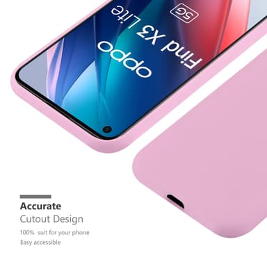 Skal Oppo FIND X3 LITE Fodral Case (Rosa)