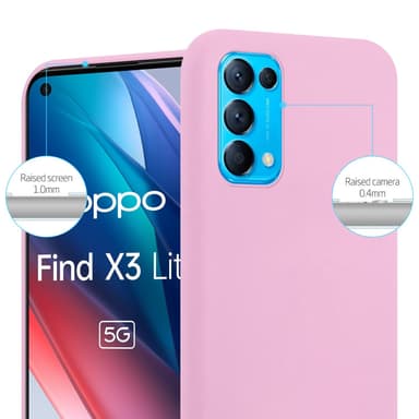 Skal Oppo FIND X3 LITE Fodral Case (Rosa)