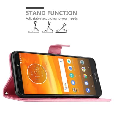 Motorola MOTO E5 PLUS Plånboksfodral Skal (Rosa)