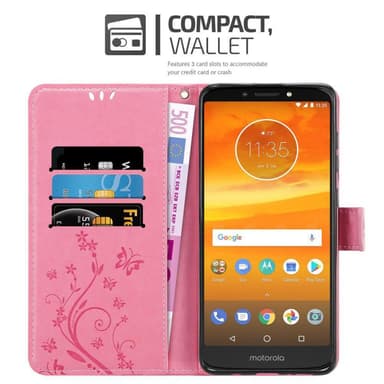 Motorola MOTO E5 PLUS Plånboksfodral Skal (Rosa)