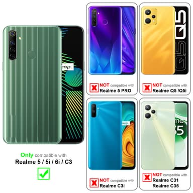 Realme 5 / 5i / 6i / C3 3x Skyddsglas Skyddsfilm