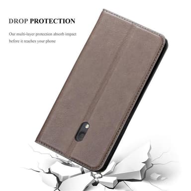 Alcatel 1C 2019 Skal Fodral Case (Brun)