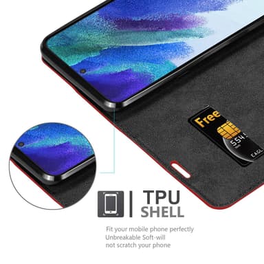 Samsung Galaxy S22 PLUS Skal Fodral Case (Röd)