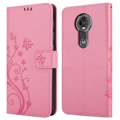 Motorola MOTO E5 PLUS Plånboksfodral Skal (Rosa)