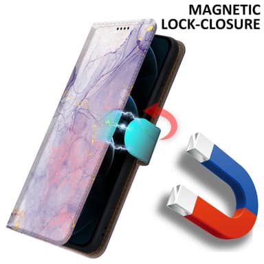iPhone 13 PRO MAX Plånboksfodral Skal (Lila)