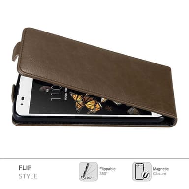 LG K8 2016 Flipfodral Skal (Brun)