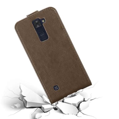 LG K8 2016 Flipfodral Skal (Brun)