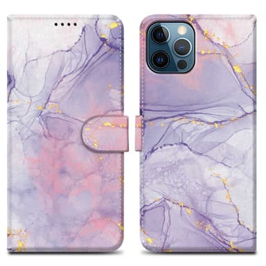 iPhone 13 PRO MAX Plånboksfodral Skal (Lila)