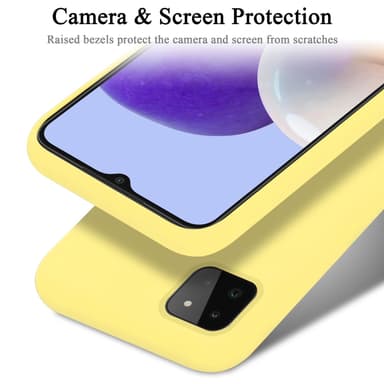 Samsung Galaxy A22 5G Skal Fodral Case (Gul)