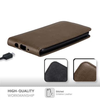 LG K8 2016 Flipfodral Skal (Brun)