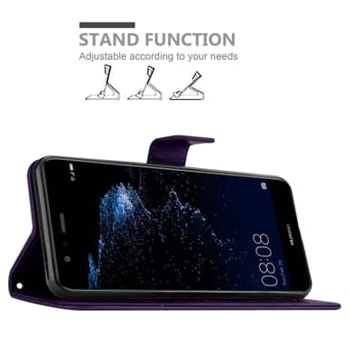 Huawei P10 LITE Plånboksfodral Skal (Lila)