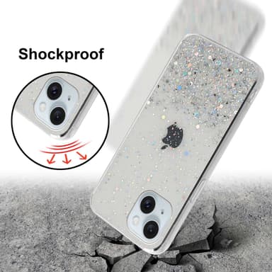 iPhone 15 PLUS Skal Fodral Case (Genomskinlig)