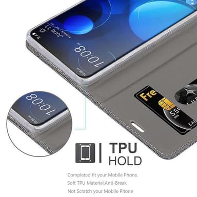 HTC Desire 19 PLUS Plånboksfodral Skal (Grå)