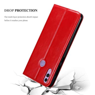 Honor 8C Skal Fodral Case (Röd)