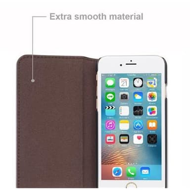 Plånboksfodral iPhone 6 / 6S Skal (Brun)