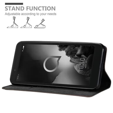 Alcatel 1C 2019 Skal Fodral Case (Brun)