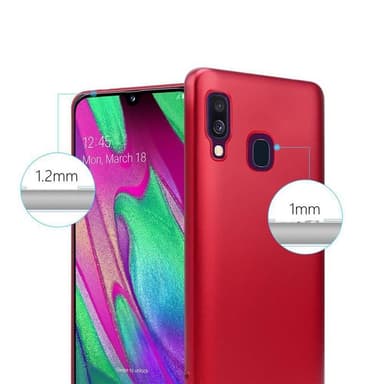 Skal Samsung Galaxy A40 Fodral Case (Röd)