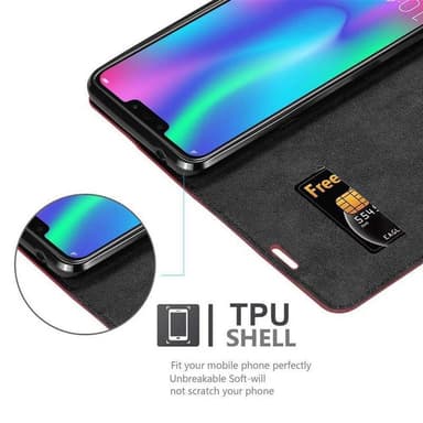 Honor 8C Skal Fodral Case (Röd)