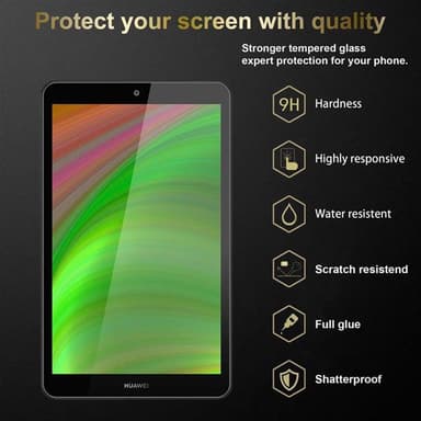 Huawei MediaPad M5 8 (8.4 tum) 3x Skyddsglas Skyddsfilm